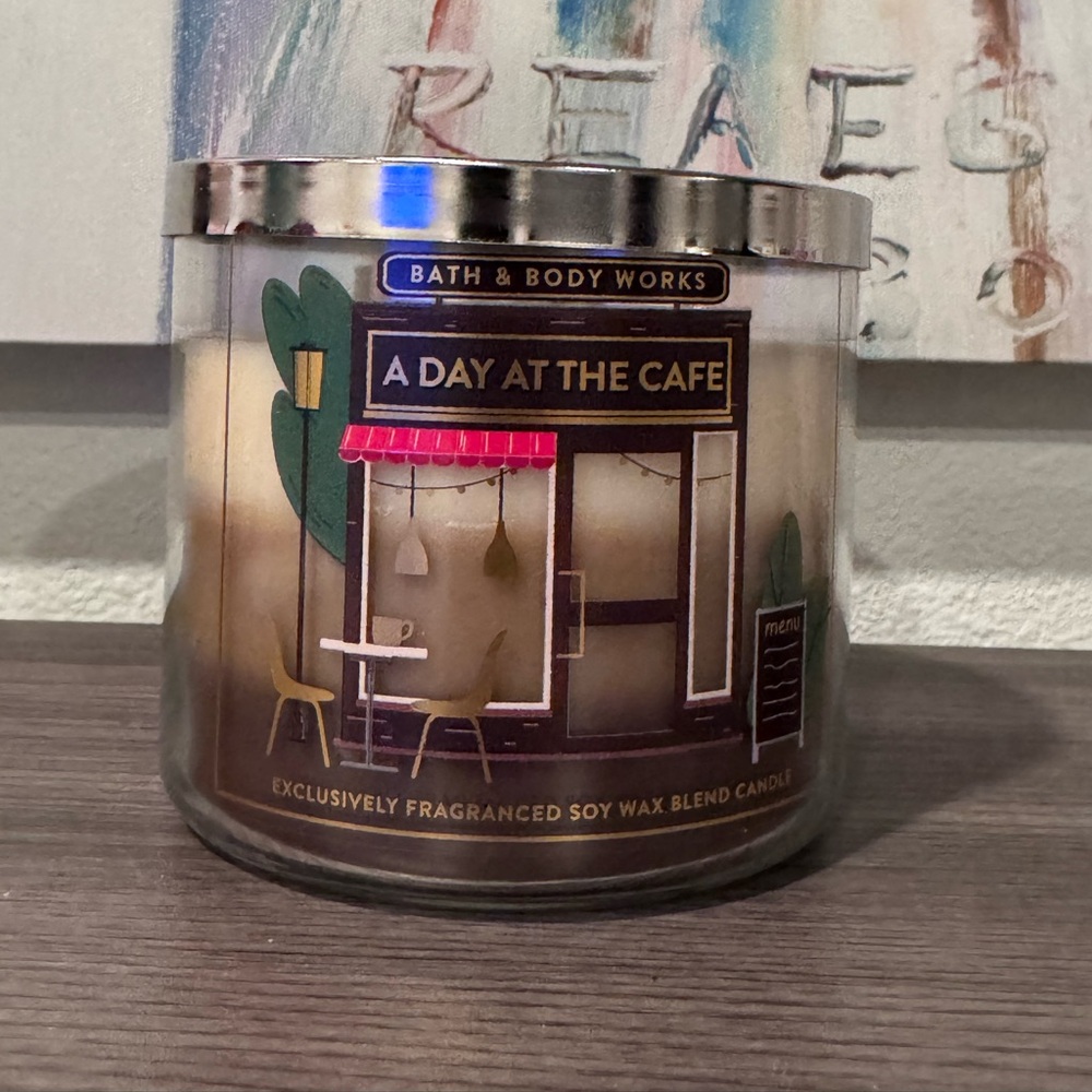 A Day At The Cafe Candle Bath and Body Works